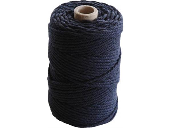 Een Macramétouw twine thick van 70 m, donkerblauw koop je bij ShopXPress