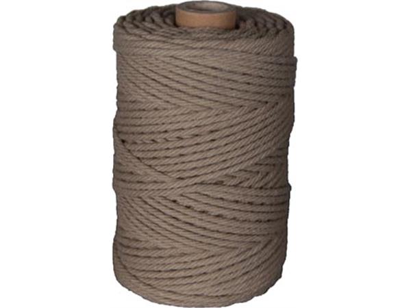 Een Macramétouw twine thick van 70 m, lichtbruin koop je bij ShopXPress