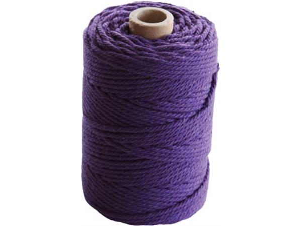 Een Macramétouw twine thick van 70 m, violet koop je bij ShopXPress