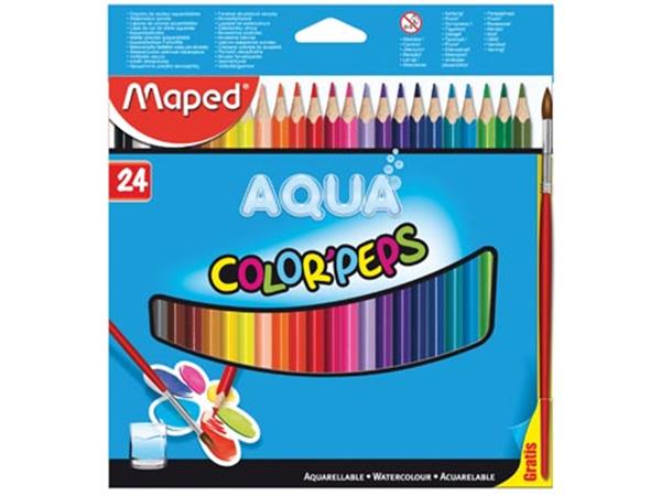 Een Maped Aquarelpotlood Color'Peps Aqua 24 potloden koop je bij ShopXPress