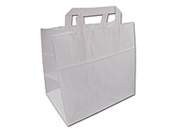 Een Papieren draagtas wit 32x16x257 250 st koop je bij ShopXPress