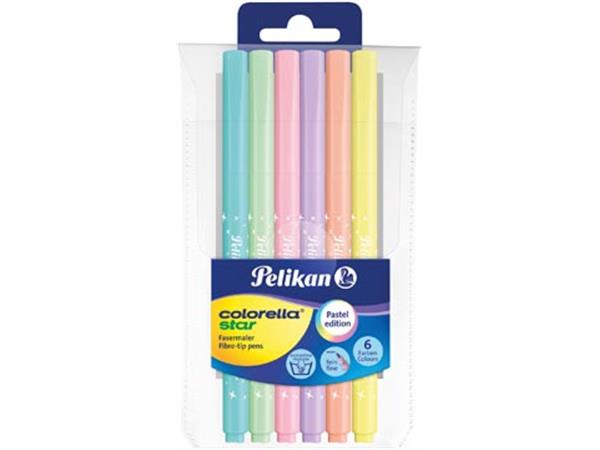 Een Pelikan viltstift Colorella Star 10 stiften, pastel koop je bij ShopXPress