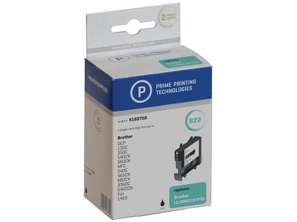 Een Prime printing inktcartridge zwart, 350 pagina's voor Brother - OEM: LC-970BK koop je bij ShopXPress