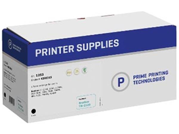 Een Prime printing toner zwart, 2600 pagina's voor Brother - OEM: TN-2120 koop je bij ShopXPress