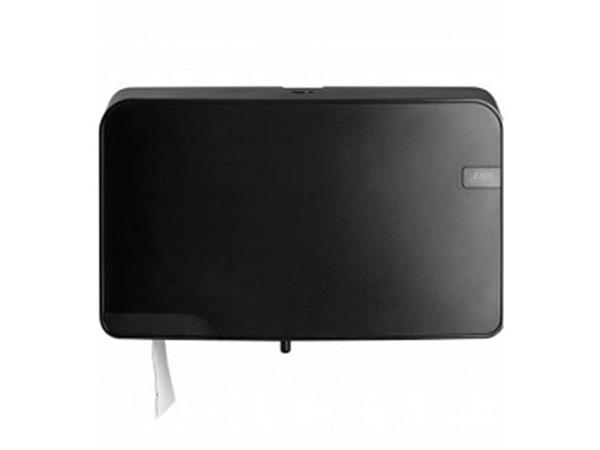 Een Quartz black mini jumbo duo toiletrolhouder (441057) koop je bij ShopXPress