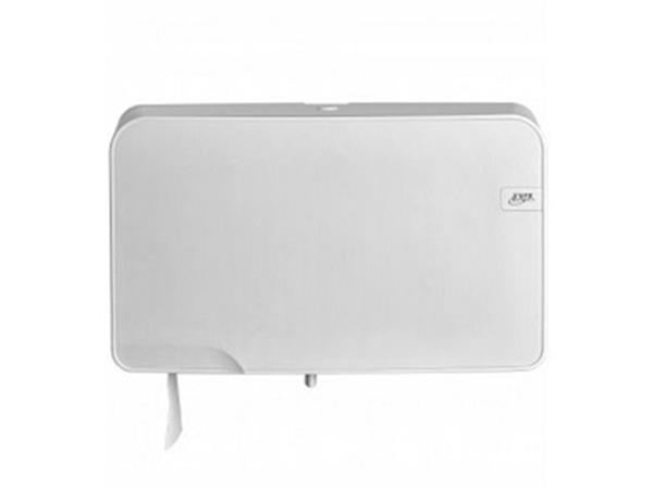 Een Quartz white mini jumbo duo toiletrolhouder (441007) koop je bij ShopXPress