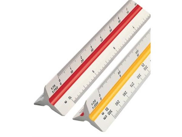 Een Rotring driekantige schaallat architectuur, 1:100, 1:200, 1:250, 1:300, 1:400 en 1:500 koop je bij ShopXPress