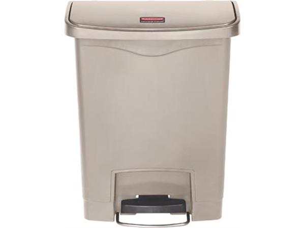 Een Rubbermaid Slim Jim Step-On-container Front Step, beige, 30 l koop je bij ShopXPress