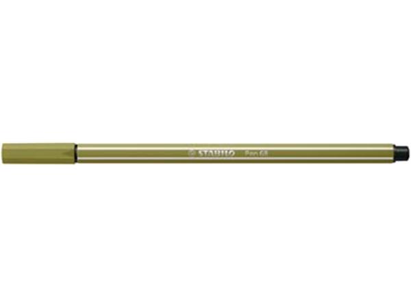 Een STABILO Pen 68 viltstift, mud green (moddergroen) koop je bij ShopXPress