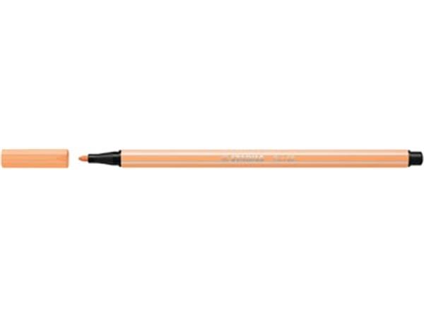 Een STABILO Pen 68 viltstift, pastel oranje koop je bij ShopXPress