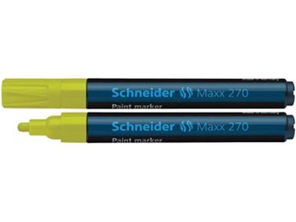 Een Schneider paint marker Maxx 270, geel koop je bij ShopXPress