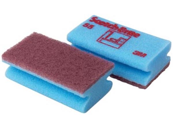 Een Scotch Brite schuurspons voor delicate oppervlakken, ft 7 x 13 cm, blauw, pak met 10 stuks koop je bij ShopXPress