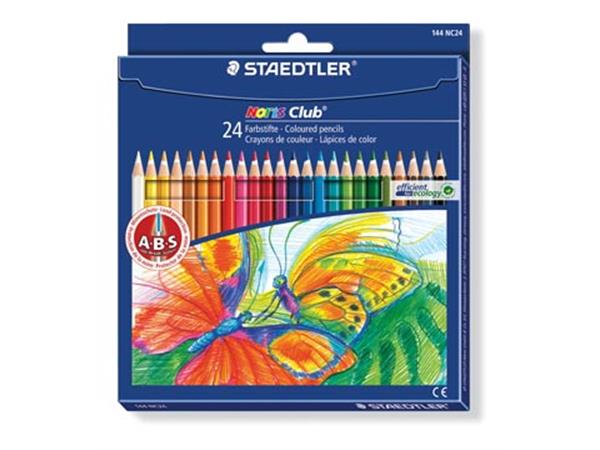 Een Staedtler kleurpotlood Noris Club 24 potloden in een kartonnen etui koop je bij ShopXPress