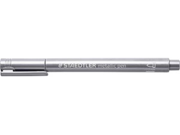 Een Staedtler marker Metallic 8323, zilver koop je bij ShopXPress