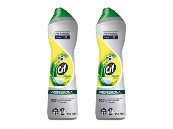 Een VOLUMEDEAL CIF: Cif schuurcrème lemon, flacon van 750 ml (ref. 1104134): 1 + 1 GRATIS koop je bij ShopXPress