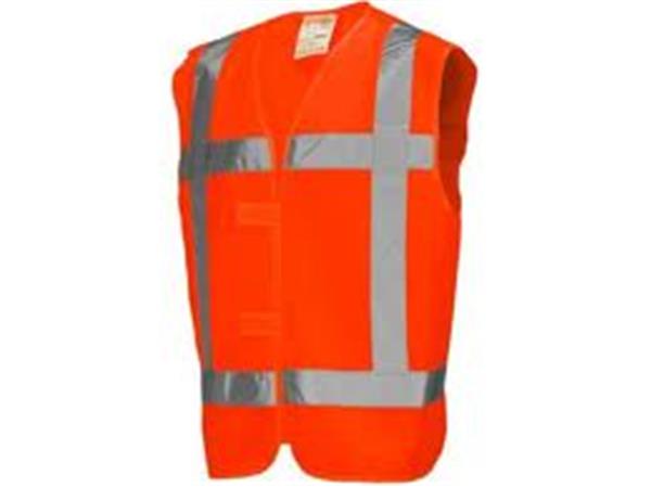 Een Veiligheidsvest Oranje met reflecterende band XL OP=OP koop je bij ShopXPress