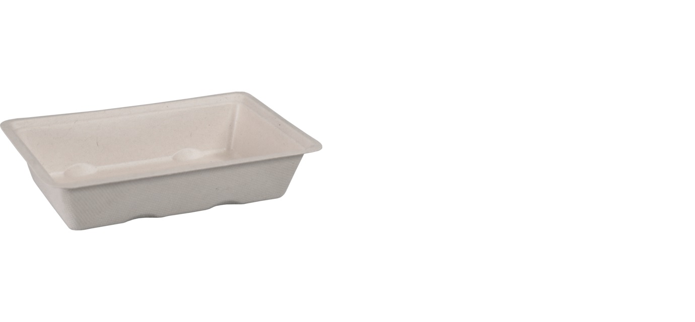 Een Depa® Bak, Bagasse (suikerrietpulp), A13, snackbak, 16.3x11x3.6cm, naturel koop je bij ShopXPress