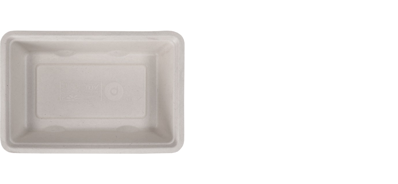 Een Depa® Bak, Bagasse (suikerrietpulp), A13, snackbak, 16.3x11x3.6cm, naturel koop je bij ShopXPress