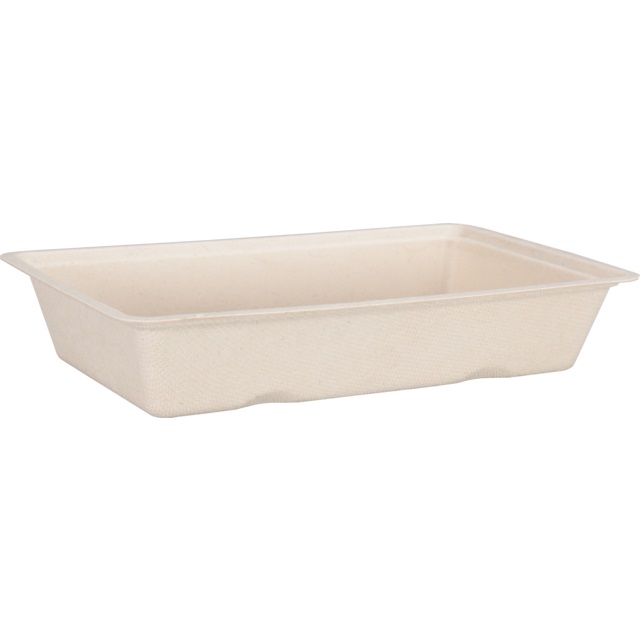 Een Snackbak A14, Bagasse (suikerrietpulp), 19x11.8x3.6cm, naturel koop je bij ShopXPress