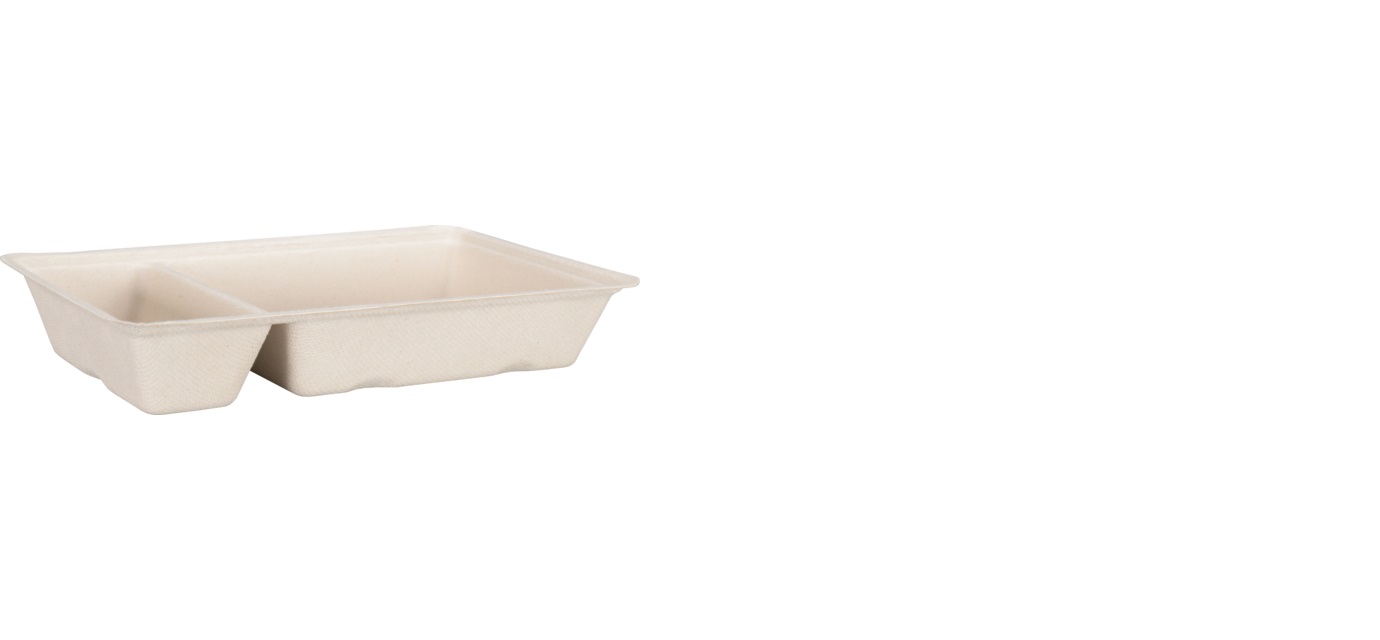 Een Depa® Bak, Bagasse (suikerrietpulp), A20, snackbak, 20.5x12x3.6cm, naturel koop je bij ShopXPress