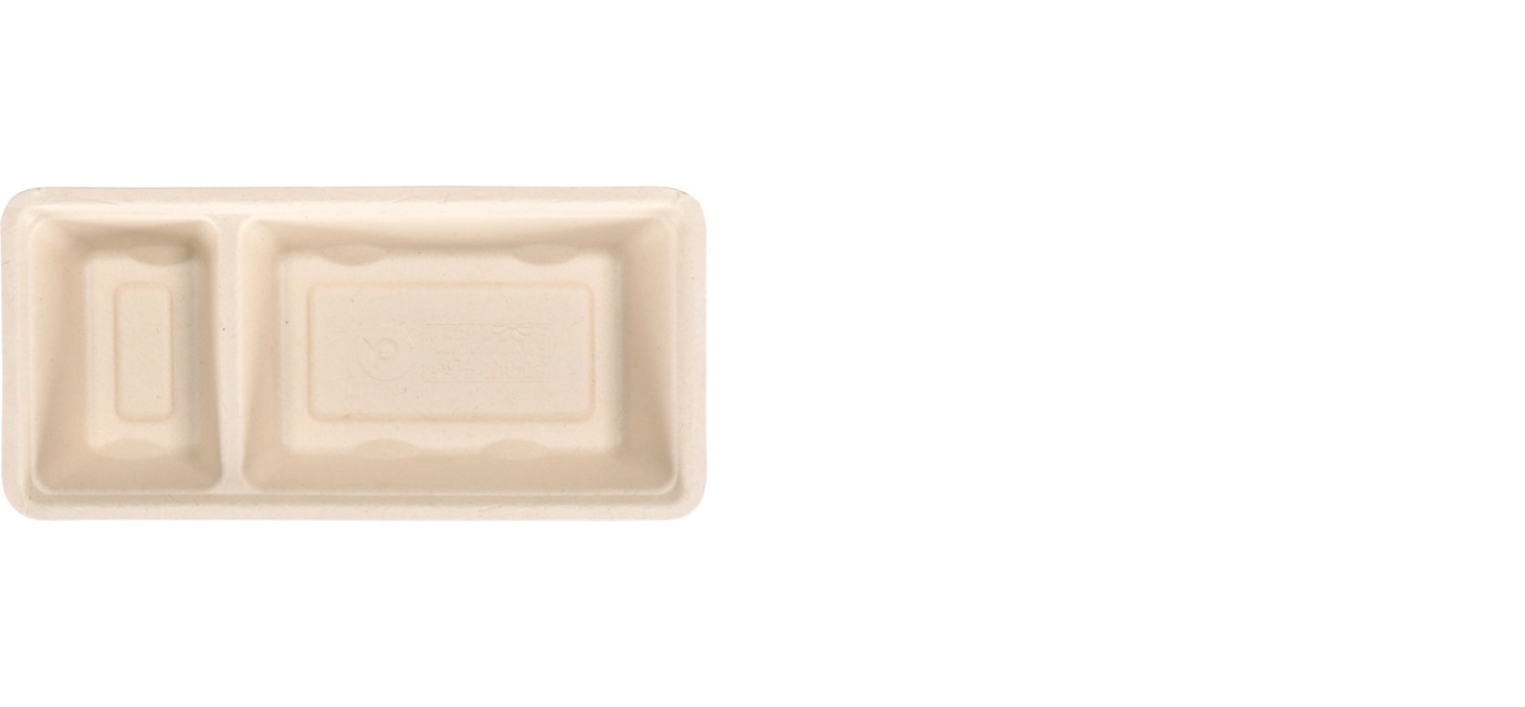 Een Depa® Bak, Bagasse (suikerrietpulp), A22, snackbak, 20.3x9.5x3cm, naturel koop je bij ShopXPress