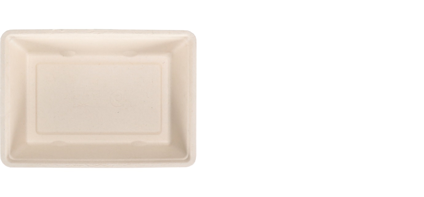 Een Depa® Bak, Bagasse (suikerrietpulp), A50, snackbak, 20.2x14x3.6cm, naturel koop je bij ShopXPress