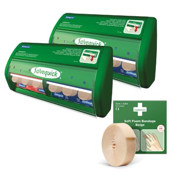 Een ACTIE BOOMGAARD: 2 x pleisterautomaat (ref. 33501) + GRATIS 1 x zelfklevend schuimverband (ref. 33310) koop je bij ShopXPress