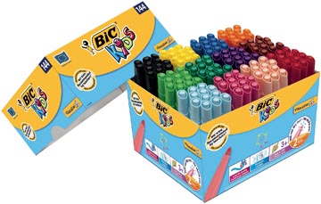 Een Bic Kids vilstift Visacolor XL Ecolutions doos met 144 stuks koop je bij ShopXPress