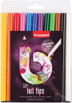 Een Bruynzeel viltstiften Super Points Light, etui met 12 stuks koop je bij ShopXPress