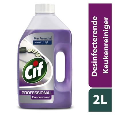 Een Cif Pro Formula 2in1 Desinfecterende Keukenreiniger 6x2L - Gecombineerde reiniger ontsmettingsmiddel koop je bij ShopXPress