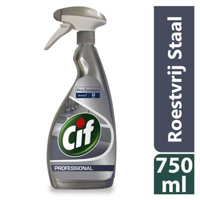 Een Cif Pro Formula Roestvrij Staal 6x0.75L - Reiniger voor roestvrij staal koop je bij ShopXPress