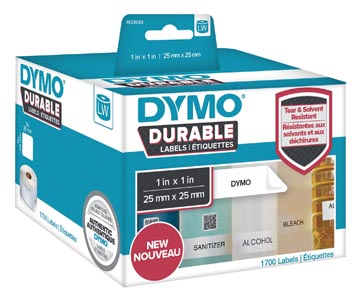 Een Dymo duurzame etiketten LabelWriter ft 25 x 25 mm, 1700 etiketten koop je bij ShopXPress