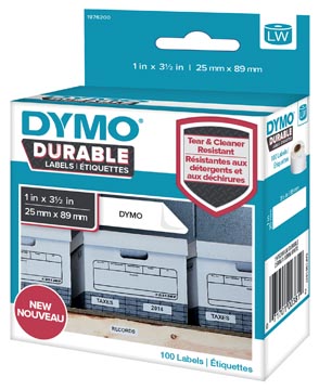 Een Dymo duurzame etiketten LabelWriter ft 25 x 89 mm, 100 etiketten koop je bij ShopXPress