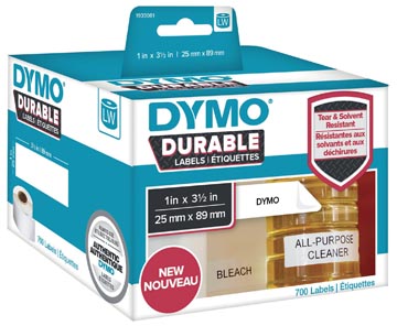 Een Dymo duurzame etiketten LabelWriter ft 25 x 89 mm, 700 etiketten koop je bij ShopXPress