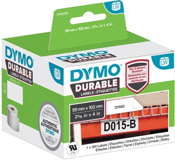 Een Dymo duurzame etiketten LabelWriter ft 59 x 102 mm, 300 etiketten koop je bij ShopXPress