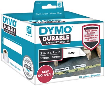 Een Dymo duurzame etiketten LabelWriter ft 59 x 190 mm, 170 etiketten koop je bij ShopXPress