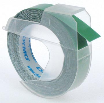 Een Dymo tape 9 mm voor lettertang Omega, groen koop je bij ShopXPress