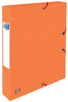 Een Elba elastobox Oxford Top File+ rug van 4 cm, oranje koop je bij ShopXPress