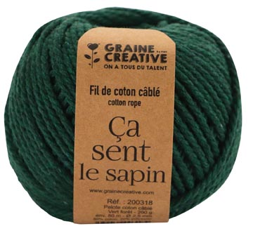 Een Graine Créative Macramé touw, ft 2,5 mm x 80 m, bosgroen koop je bij ShopXPress