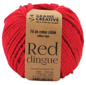 Een Graine Créative Macramé touw, ft 2,5 mm x 80 m, rood koop je bij ShopXPress