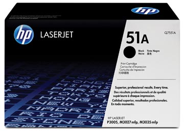 Een HP toner 51A, 6 500 pagina's, OEM Q7551A, zwart koop je bij ShopXPress