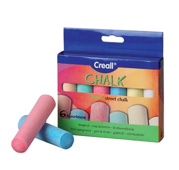 Een Havo stoepkrijt Chalk doos van 6 stuks koop je bij ShopXPress