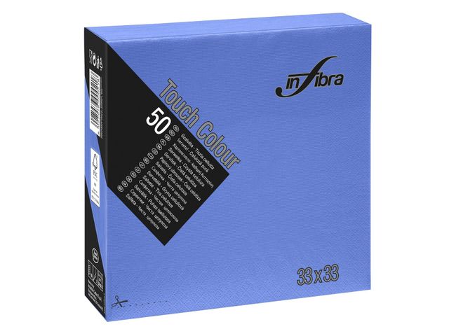 Een 1200 x servetten Donker Blauw 33x33 1/4V 2 Lgs koop je bij ShopXPress