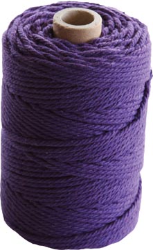 Een Macramétouw twine thick van 70 m, violet koop je bij ShopXPress