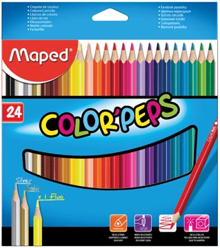 Een Maped kleurpotlood Color'Peps, 24 potloden koop je bij ShopXPress