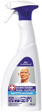 Een Mr. Proper desinfecterende allesreiniger, spray van 750 ml koop je bij ShopXPress