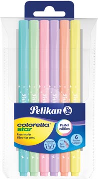 Een Pelikan viltstift Colorella Star 10 stiften, pastel koop je bij ShopXPress