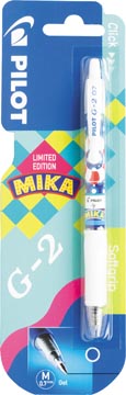 Een Pilot G2 Mika, op blister, blauw koop je bij ShopXPress