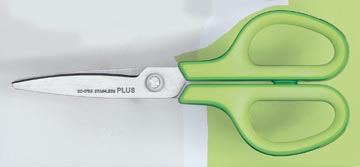 Een Plus FitCut Curve SMART schaar, 17,5 cm, groen, op blister koop je bij ShopXPress