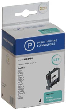 Een Prime printing inktcartridge zwart, 350 pagina's voor Brother - OEM: LC-970BK koop je bij ShopXPress